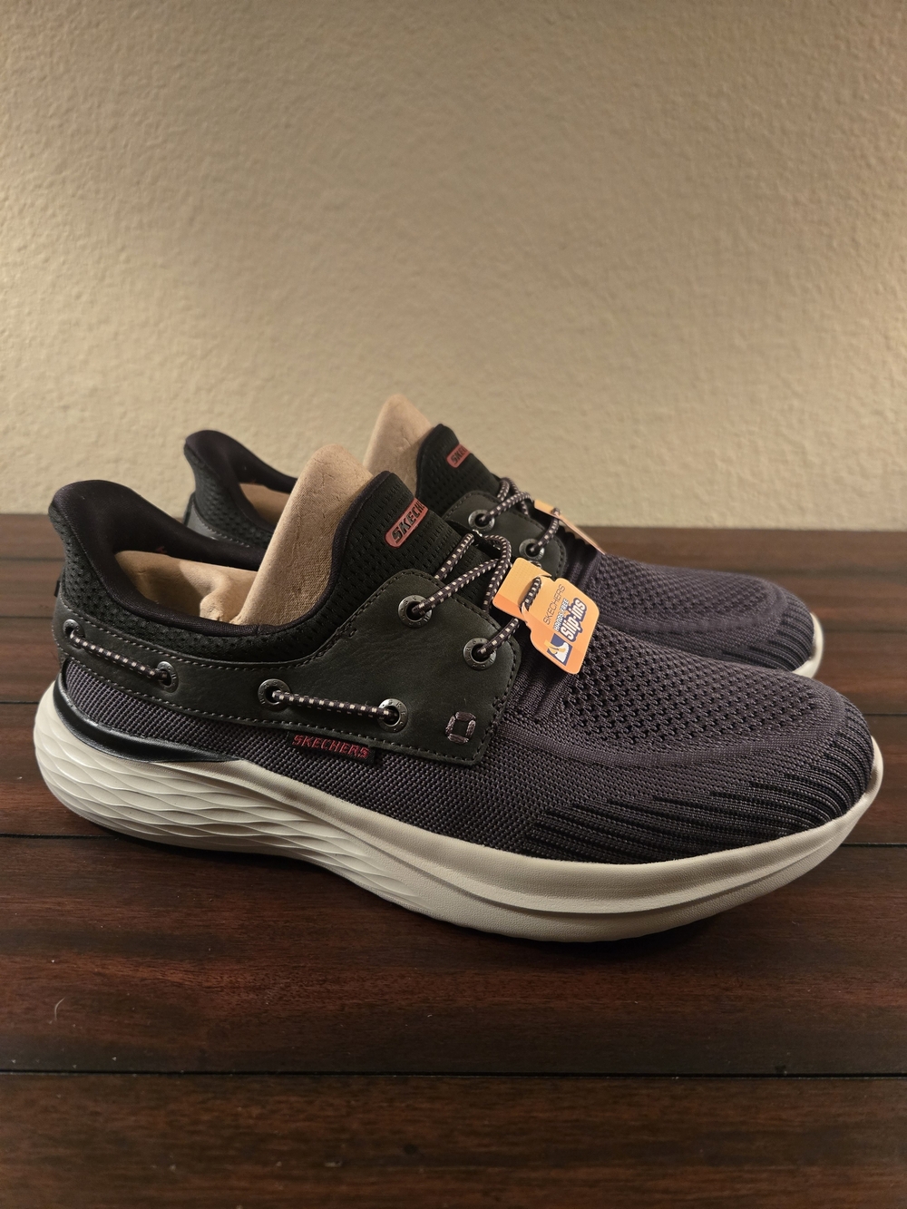 Skechers Men's Gray Knit Slip-Ins Sneakers